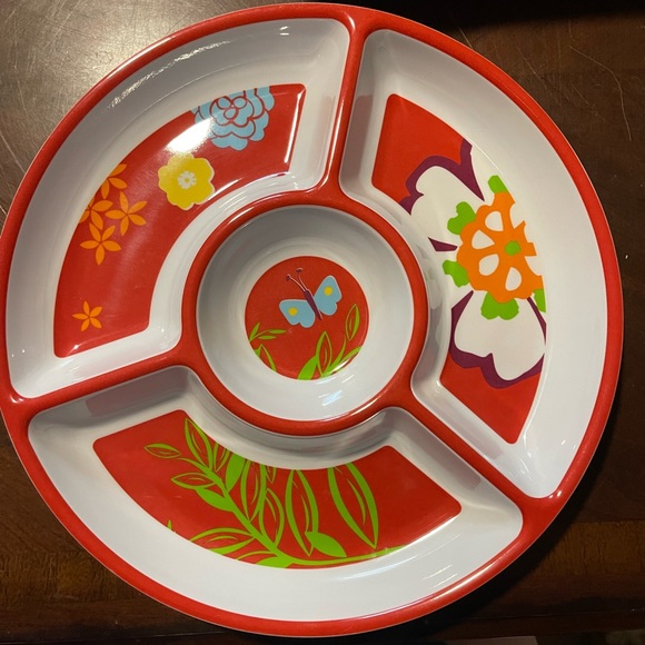 Dining Springtime Melamine Chip And Dip Tray Poshmark